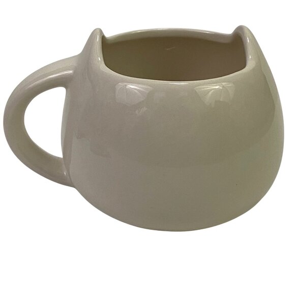 The Cat Ladies Organic Pet Grass Kit White Kitty Face Planter Garden Plants - Picture 7 of 15